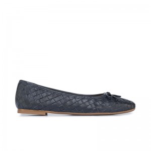 Bailarinas Bernardo Gwynn Woven Mujer Azul Marino | PZI8218ML
