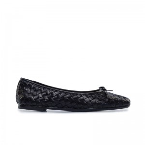 Bailarinas Bernardo Gwynn Woven Mujer Negros | HDY8955YE