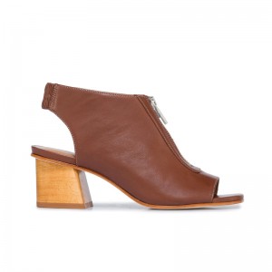 Botines Bernardo Levy Mujer Marrom Oscuro | FFX1596AJ