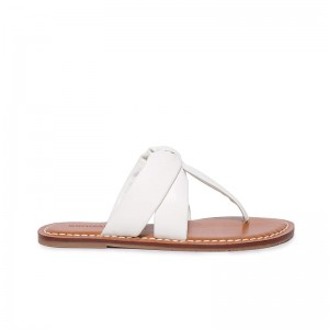 Sandalias Deslizantes Bernardo Margaret Thong Mujer Blancos | MCP5790EU