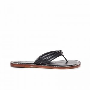 Sandalias Deslizantes Bernardo Miami Thong Mujer Negros | CGJ5595MC
