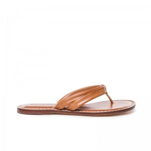 Sandalias Deslizantes Bernardo Miami Thong Mujer Marrom | WQJ8938FY