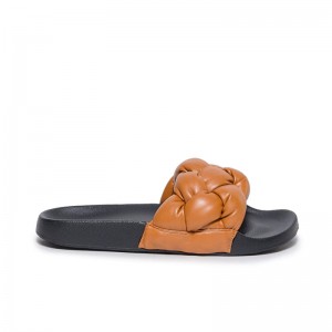 Sandalias Deslizantes Bernardo Rylee Pool Mujer Marrom Oscuro | GXL539UE