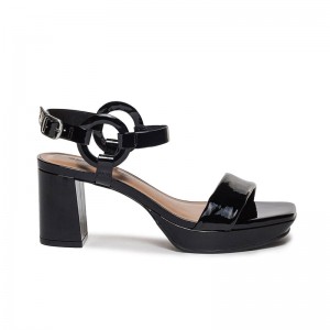 Sandalias Plataforma Bernardo Candace Mujer Negros | TJA3817XP