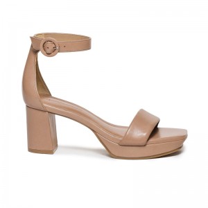Sandalias Plataforma Bernardo Carla Mujer Marrom | ZDT6831QM