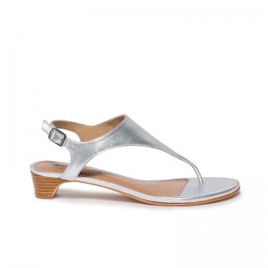 Sandalias Tacones Bernardo Goldy Demi Mujer Plateados | KUX1024QF