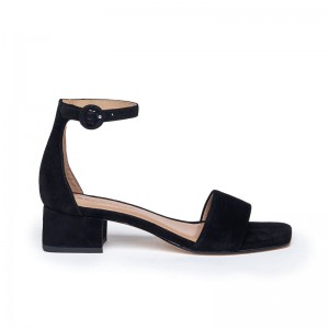 Sandalias Tacones Bernardo Jalena Low Mujer Negros | QJQ6015AB