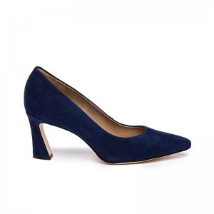 Tacones Bernardo Faryn Pointed-Toe Mujer Azul Marino Oscuro | VCP118YM