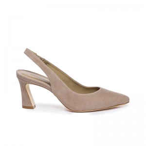 Tacones Bernardo Felicity Slingback Mujer Beige | ADI4095PD