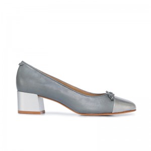 Tacones Bernardo Marisol Ballerina Mujer Grises Plateados | GEE7252MV