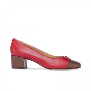 Tacones Bernardo Marisol Ballerina Mujer Rojos Oscuro Chocolate | JAF1231QO
