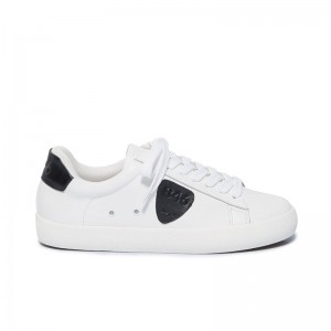 Tenis Bernardo Tatum Mujer Blancos Negros | ZJR5788ZK