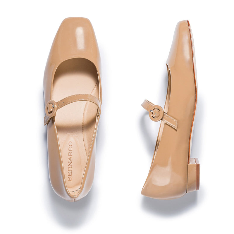 Bailarinas Bernardo Gabriela Mary Jane Mujer Beige | XFS484RJ