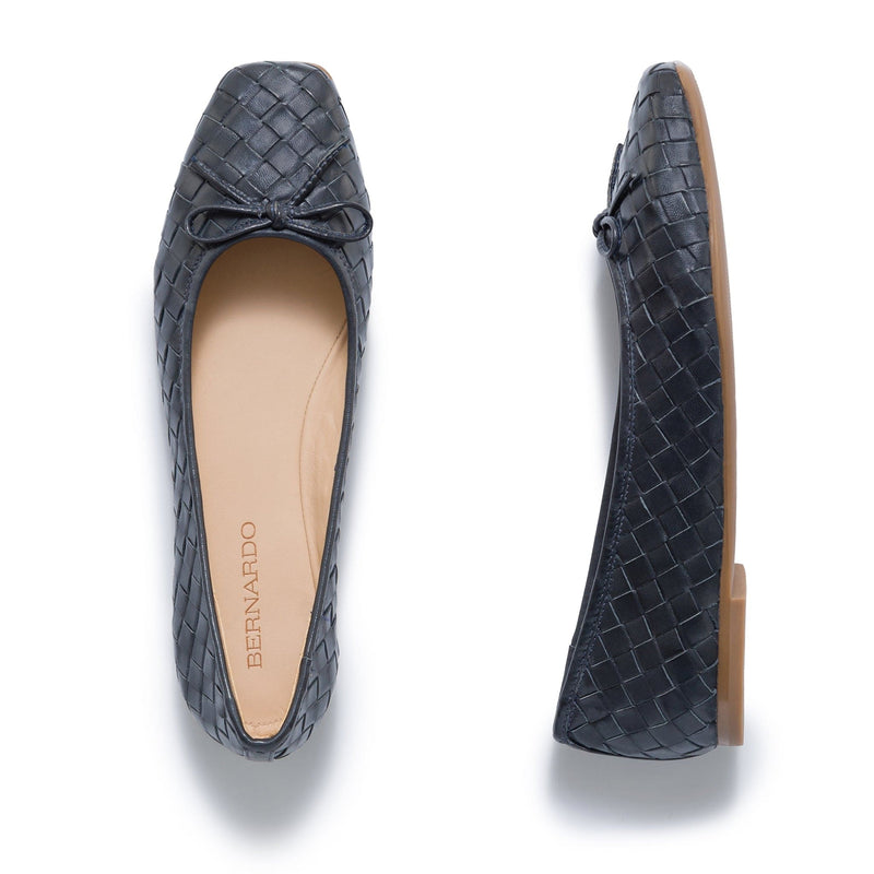 Bailarinas Bernardo Gwynn Woven Mujer Azul Marino | PZI8218ML