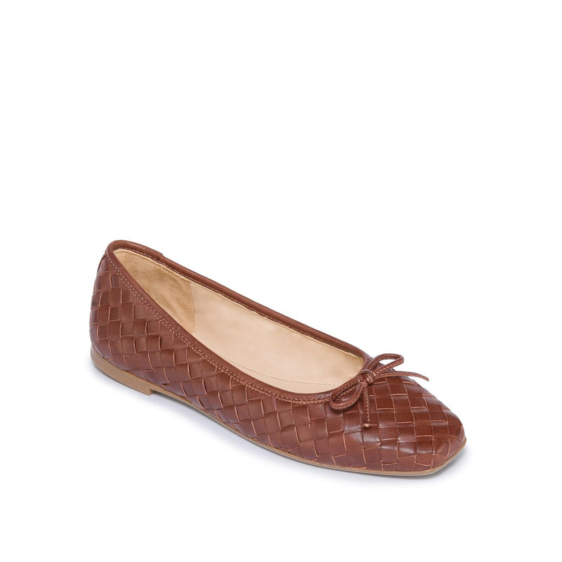 Bailarinas Bernardo Gwynn Woven Mujer Chocolate | NDS9658VQ
