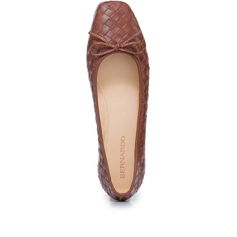 Bailarinas Bernardo Gwynn Woven Mujer Chocolate | NDS9658VQ
