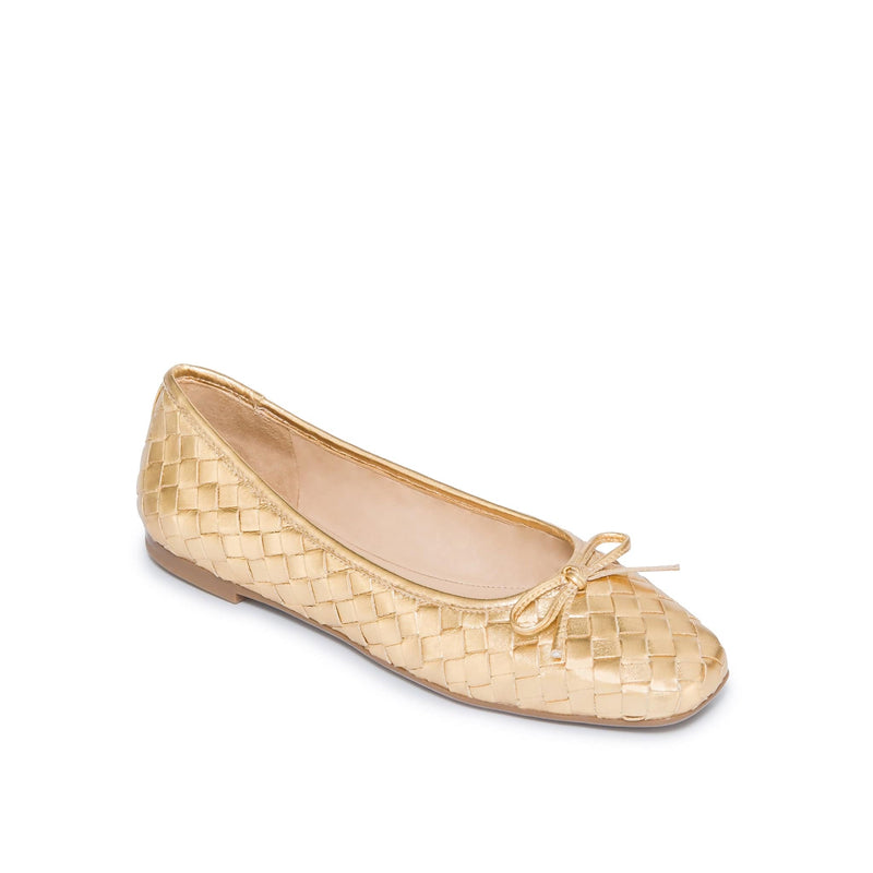 Bailarinas Bernardo Gwynn Woven Mujer Dorados | PDP3264KX