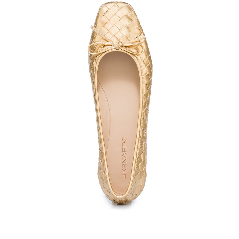 Bailarinas Bernardo Gwynn Woven Mujer Dorados | PDP3264KX