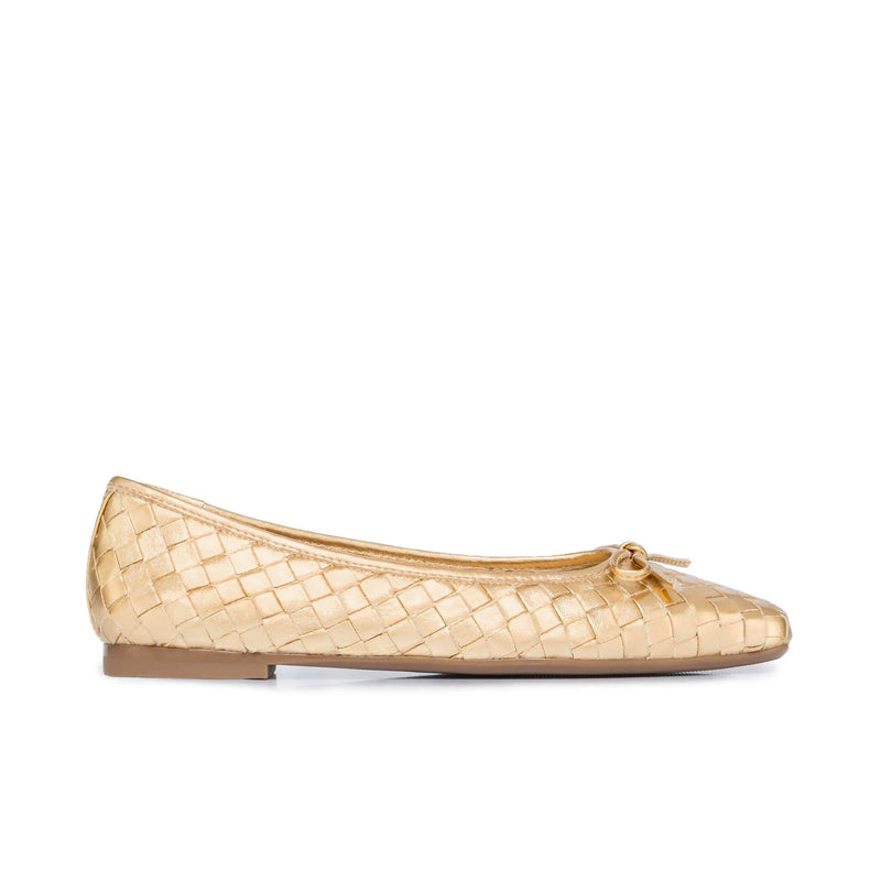Bailarinas Bernardo Gwynn Woven Mujer Dorados | PDP3264KX