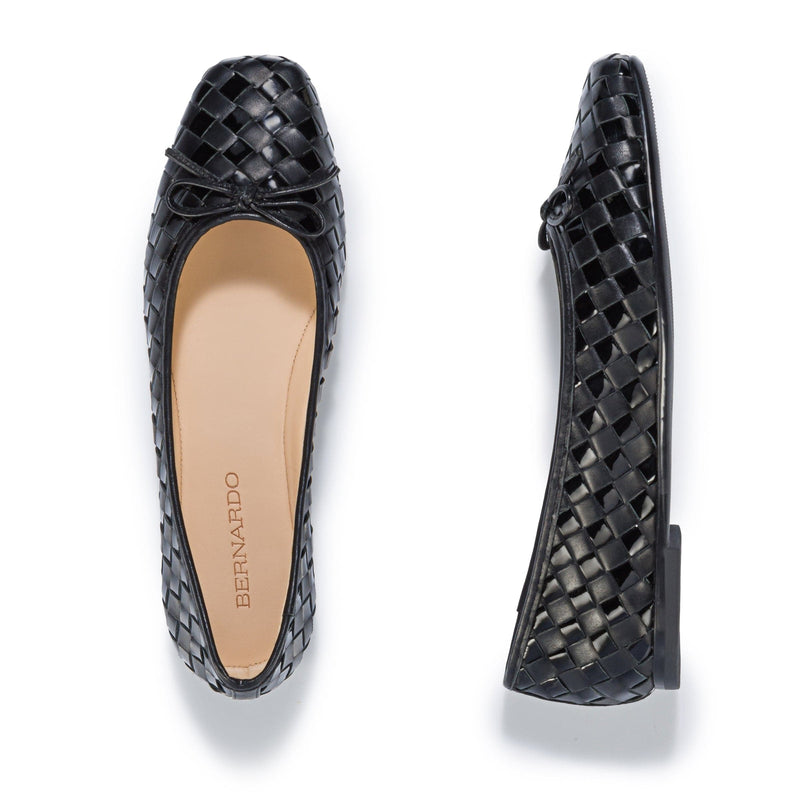Bailarinas Bernardo Gwynn Woven Mujer Negros | VOE6273XJ