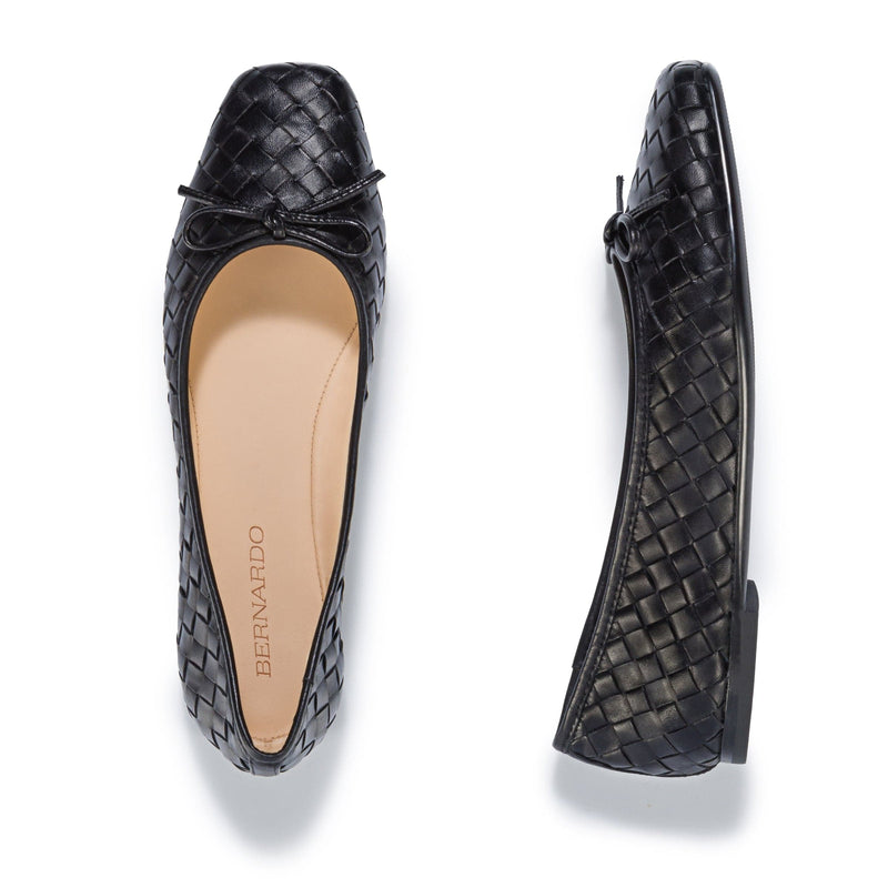 Bailarinas Bernardo Gwynn Woven Mujer Negros | HDY8955YE