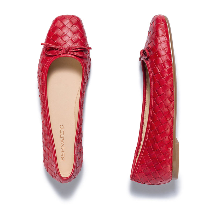 Bailarinas Bernardo Gwynn Woven Mujer Rojos | ZLE6611IW