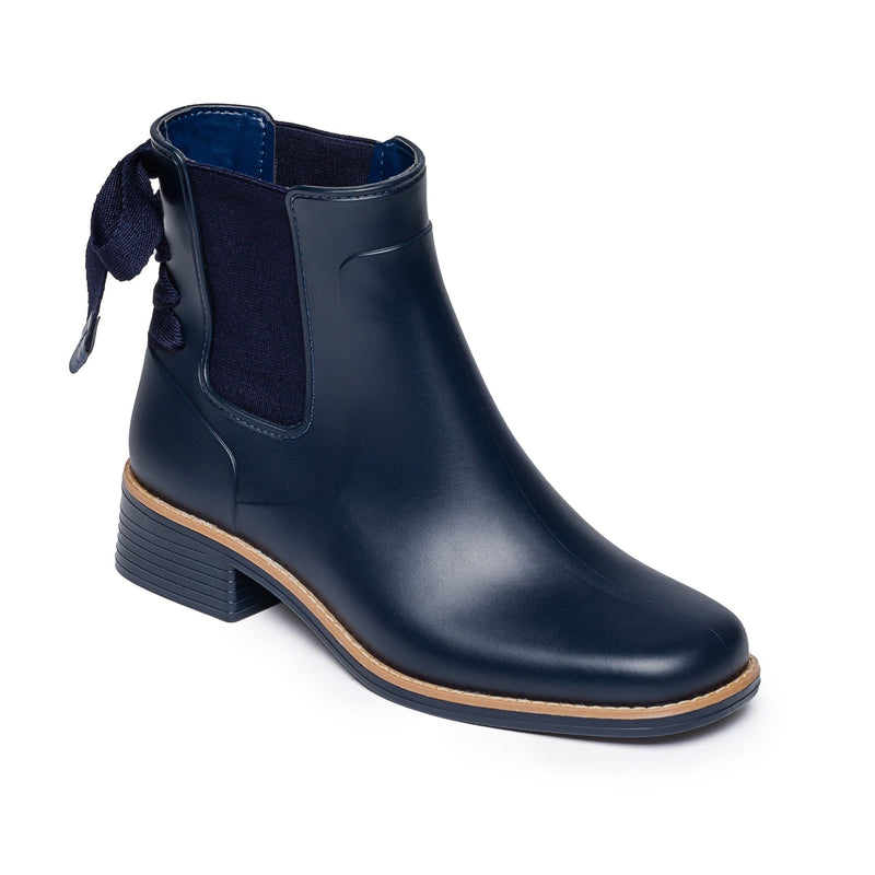 Botas Chelsea Bernardo Briton Slip On Rain Mujer Azul Marino | UJL2787TA