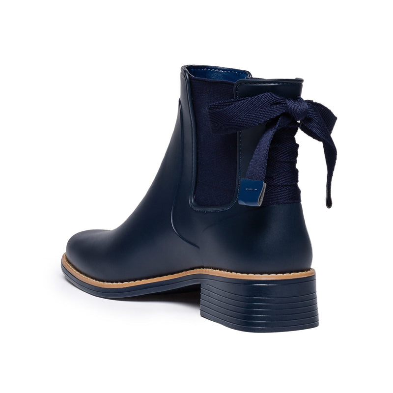 Botas Chelsea Bernardo Briton Slip On Rain Mujer Azul Marino | UJL2787TA