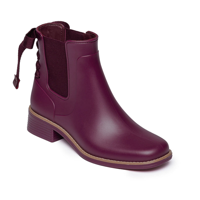 Botas Chelsea Bernardo Briton Slip On Rain Mujer Morados | ODR1658DA