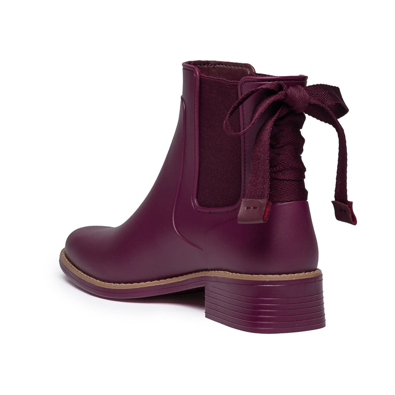 Botas Chelsea Bernardo Briton Slip On Rain Mujer Morados | ODR1658DA