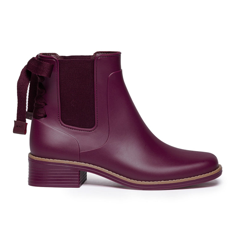 Botas Chelsea Bernardo Briton Slip On Rain Mujer Morados | ODR1658DA