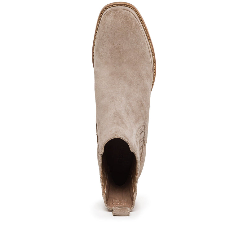 Botas Plataforma Bernardo Nicola Mujer Beige | YAU3293UC
