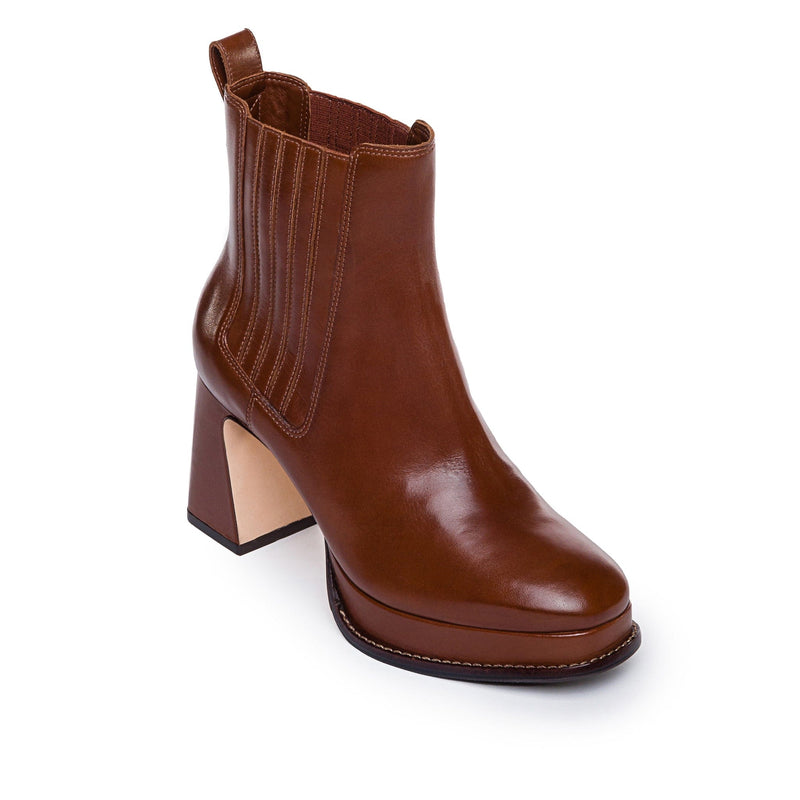 Botas Plataforma Bernardo Nicola Mujer Chocolate | PMZ7618OP