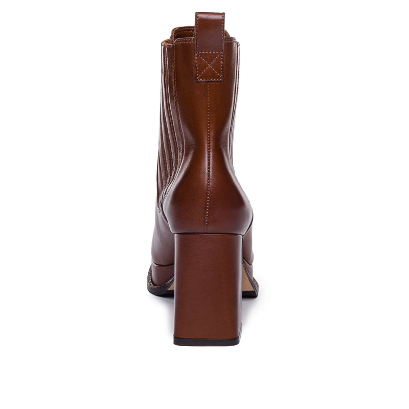 Botas Plataforma Bernardo Nicola Mujer Chocolate | PMZ7618OP