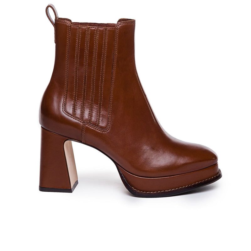 Botas Plataforma Bernardo Nicola Mujer Chocolate | PMZ7618OP