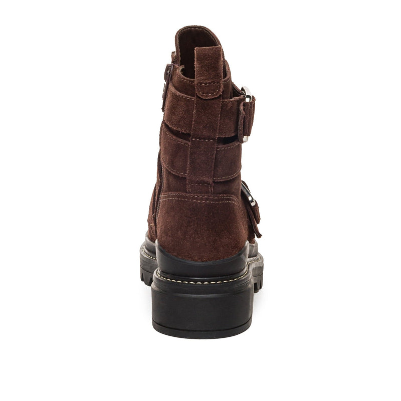 Botines Bernardo Durban Moto Mujer Chocolate | LPX1792UF