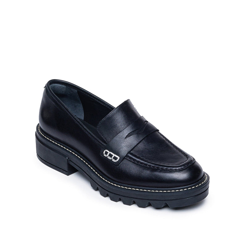 Mocasines Bernardo Chandler Lug-Sole Mujer Negros | IXO552YJ