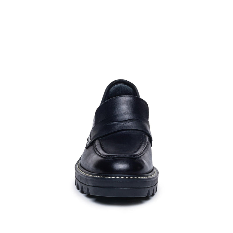 Mocasines Bernardo Chandler Lug-Sole Mujer Negros | IXO552YJ