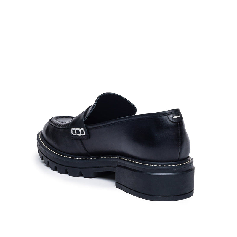 Mocasines Bernardo Chandler Lug-Sole Mujer Negros | IXO552YJ