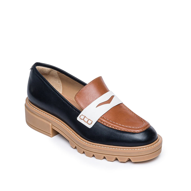 Mocasines Bernardo Chandler Lug-Sole Mujer Negros Marrom Oscuro | IEK4099HF