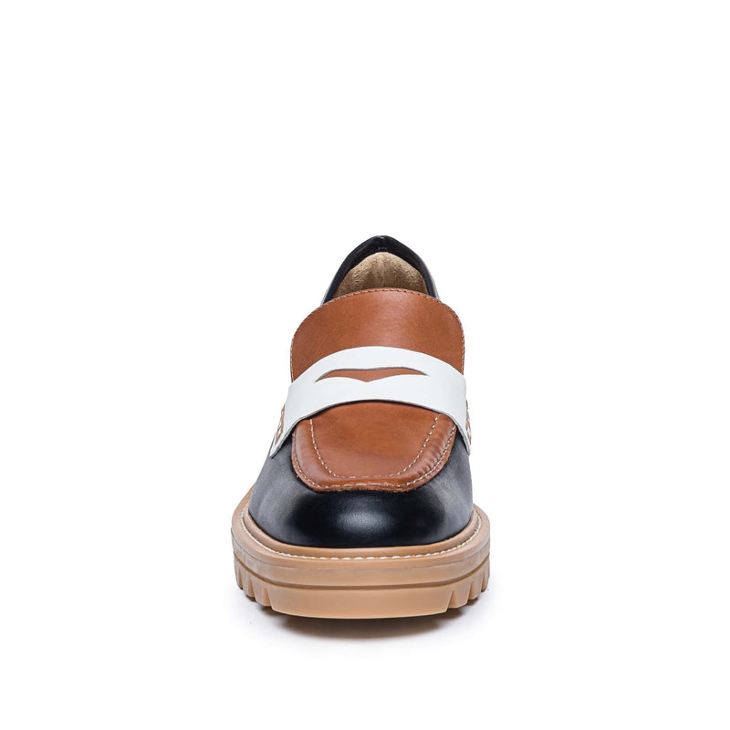 Mocasines Bernardo Chandler Lug-Sole Mujer Negros Marrom Oscuro | IEK4099HF