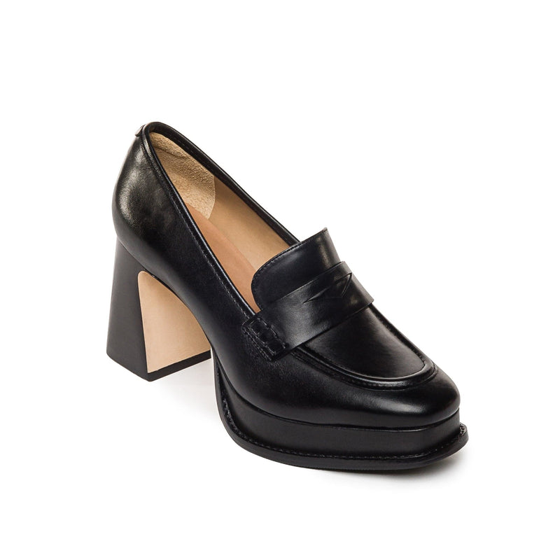 Mocasines Bernardo Natalie Platform Mujer Negros | ARN9840PW