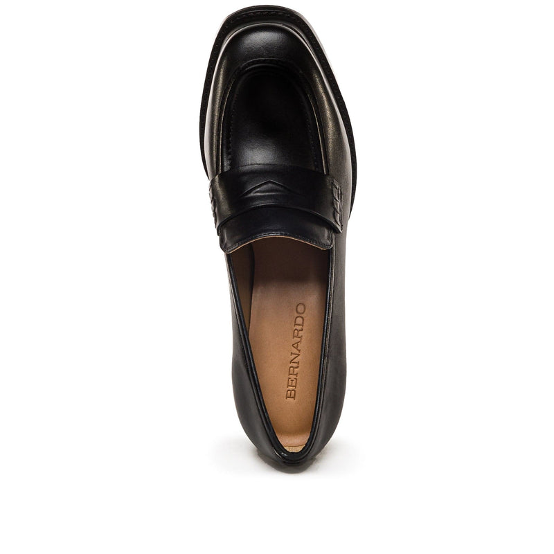 Mocasines Bernardo Natalie Platform Mujer Negros | ARN9840PW