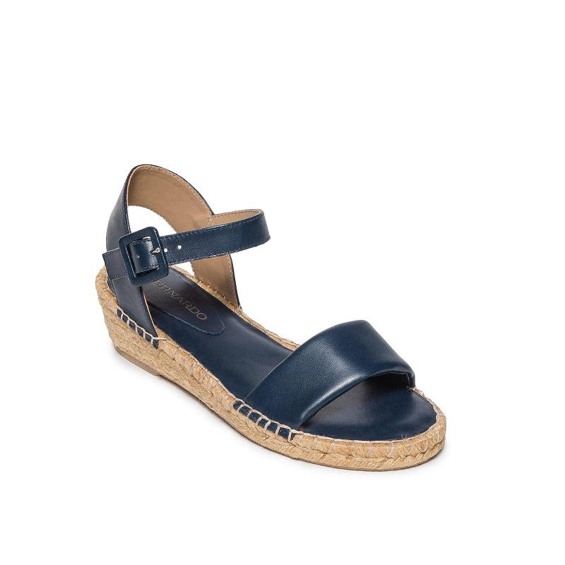 Sandalias Cuña Bernardo Madrid Espadrille Mujer Azul Marino | RAU1625AV
