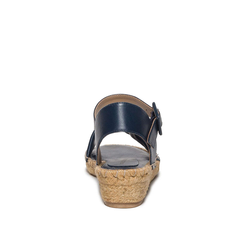 Sandalias Cuña Bernardo Madrid Espadrille Mujer Azul Marino | RAU1625AV