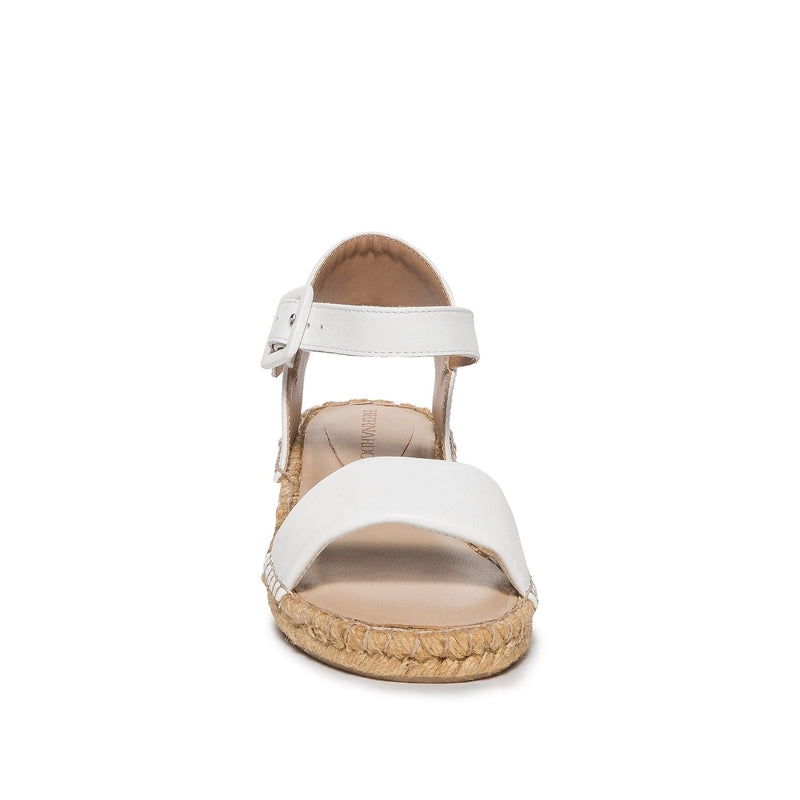 Sandalias Cuña Bernardo Madrid Espadrille Mujer Blancos | RMQ4662OY