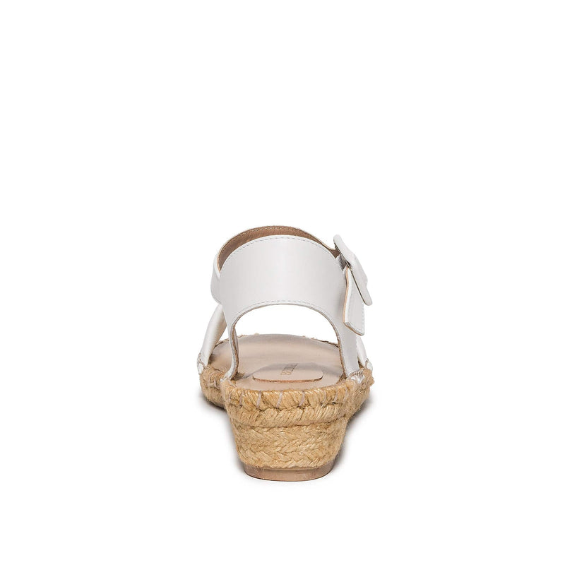 Sandalias Cuña Bernardo Madrid Espadrille Mujer Blancos | RMQ4662OY