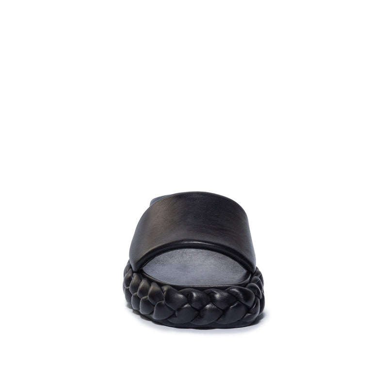 Sandalias Deslizantes Bernardo Charleston Braided Mujer Negros | NFH8310MN