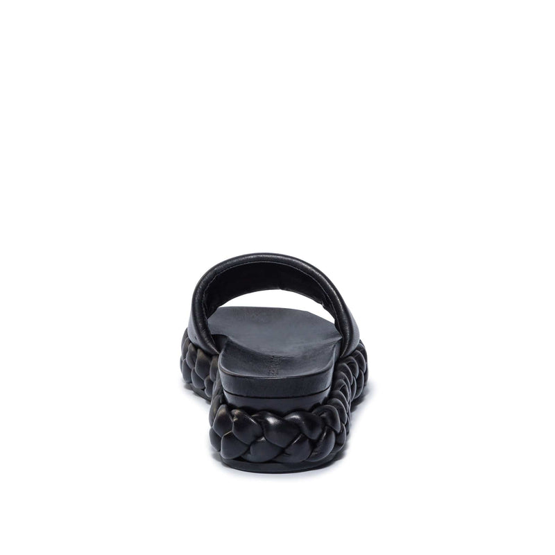 Sandalias Deslizantes Bernardo Charleston Braided Mujer Negros | NFH8310MN