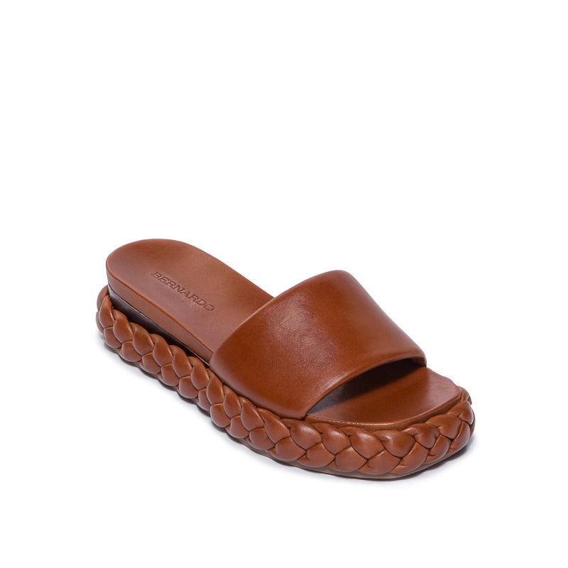 Sandalias Deslizantes Bernardo Charleston Braided Mujer Chocolate | PWE6159CH